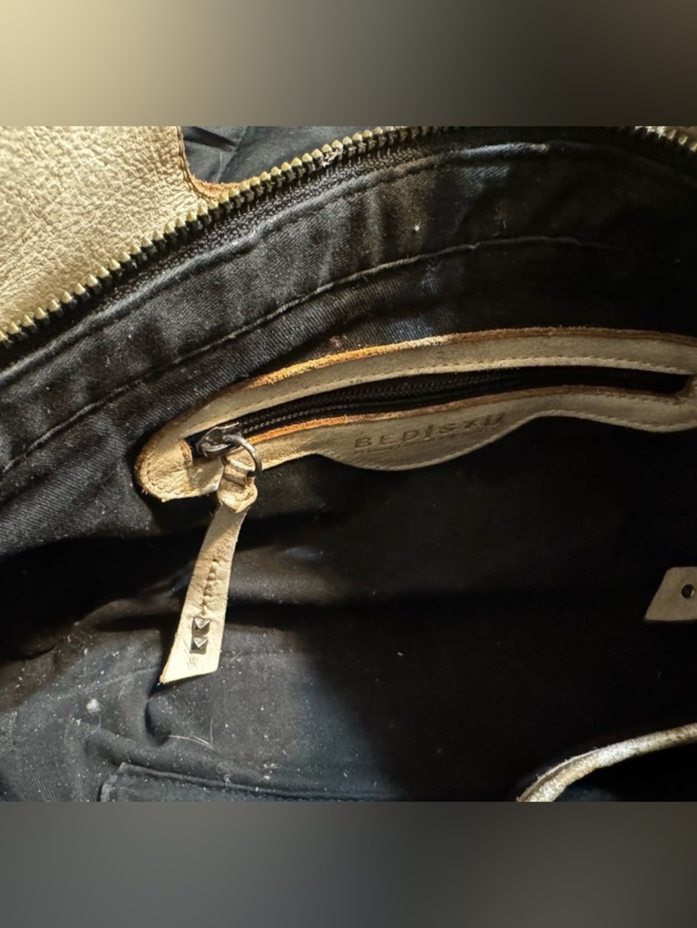 Bed Stu Leather Keiki Crossbody Bag Handbag Black Lux Nectar Lux MSRP $235 - Picture 4 of 6